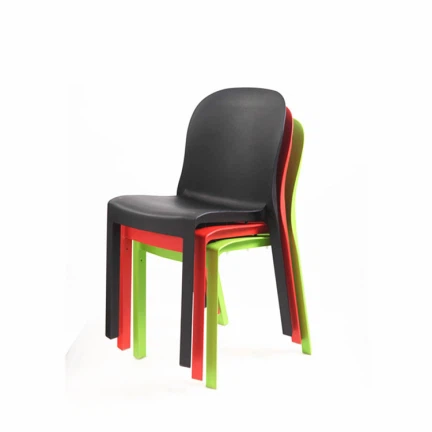 Siġġu tal-plastik Stackable